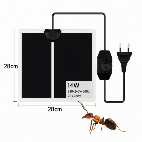 MATA GRZEWCZA 14W, 28x28CM DO TERRARIUM 0-35C